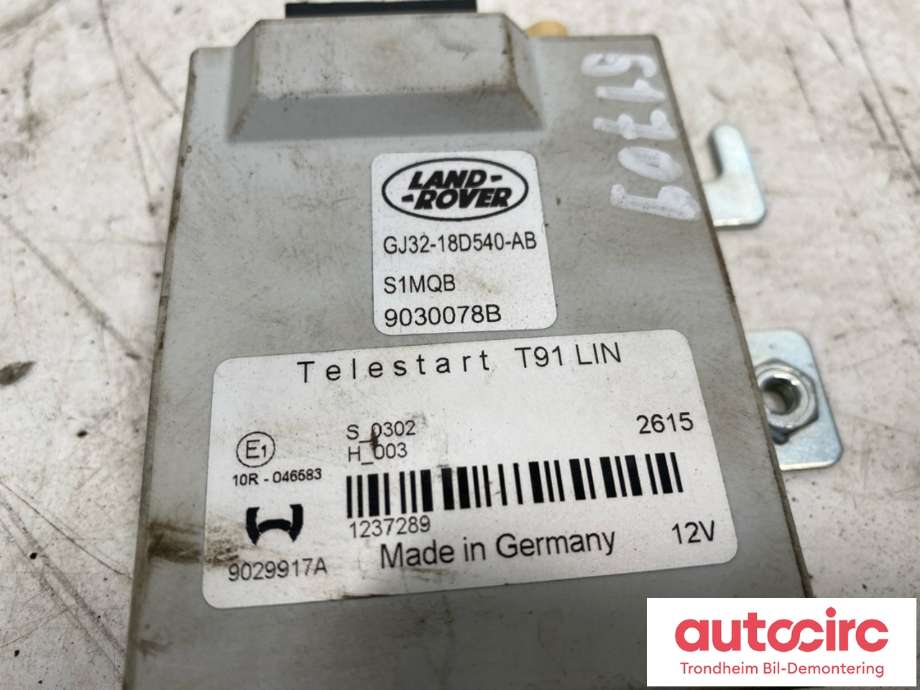 Styreenhet diverse til Land Rover Range Rover, Evoque 2011-2019 (Type I)  (LR070704|GJ32-18D540-AB|)