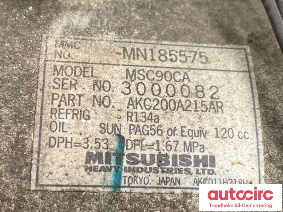 Aircondition kompressor til Mitsubishi Outlander 2003-2006 (Type I)  (7813A036|)