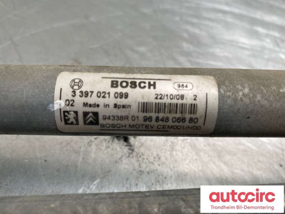 Viskeroverføring til Peugeot 308 2007-2011 (Type I, Fase 1)  (9684806680|6405HY|)