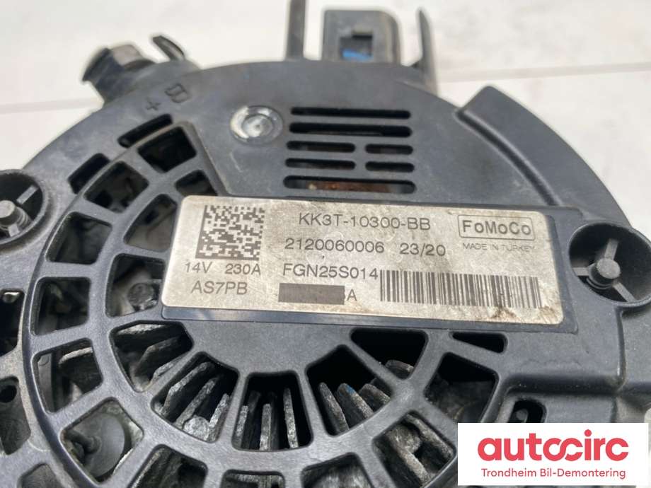 Dynamo diesel til Ford Transit Custom 2013-2023 (Type I)  (2666514|2790467|KK3T-10300-AAC)