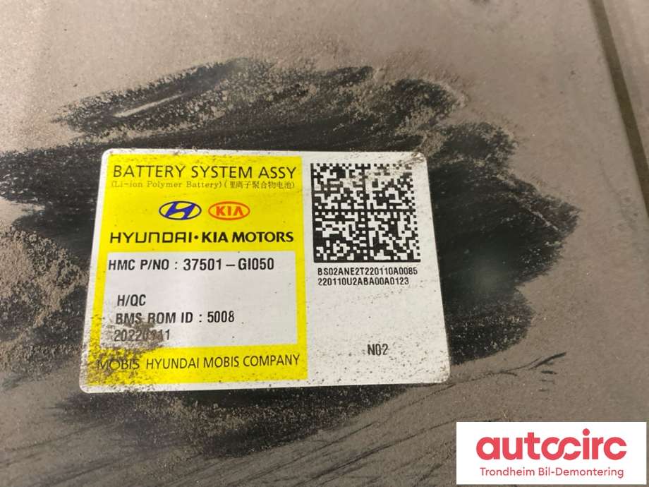 Batteripakke elbil til Hyundai Ioniq 5 2021-->>  (77 KWH|37501GI050|)