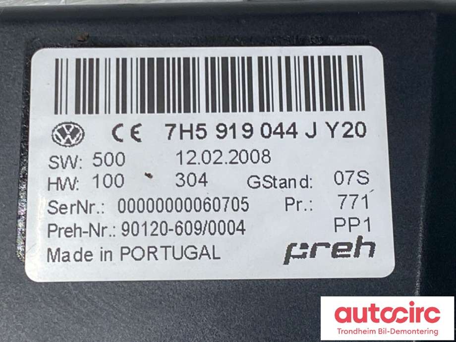 Instrument diverse til VW Transporter / Caravelle 2003-2009 (Fase 1) (T5) (T5) (7H5919044J|7H5 919 044 L|)