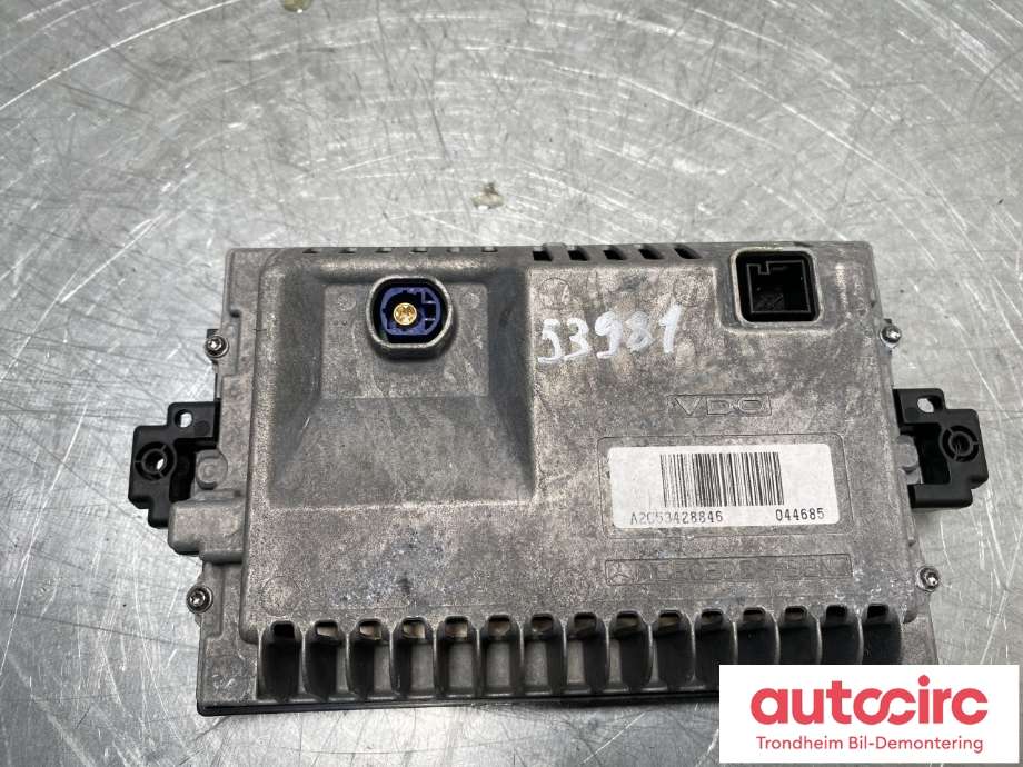 Bilstereo navigasjon skjerm til Mercedes C-Klasse 2007-2011 (Fase 1) (W204) (W204) (A1729012800|A1729000202|A1729008600| A1729004004)