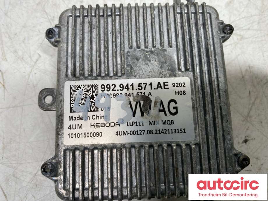 Styreenhet xenon/ballast til Cupra Born 2022-->>  (KEBODA|992 941 571 AE|)
