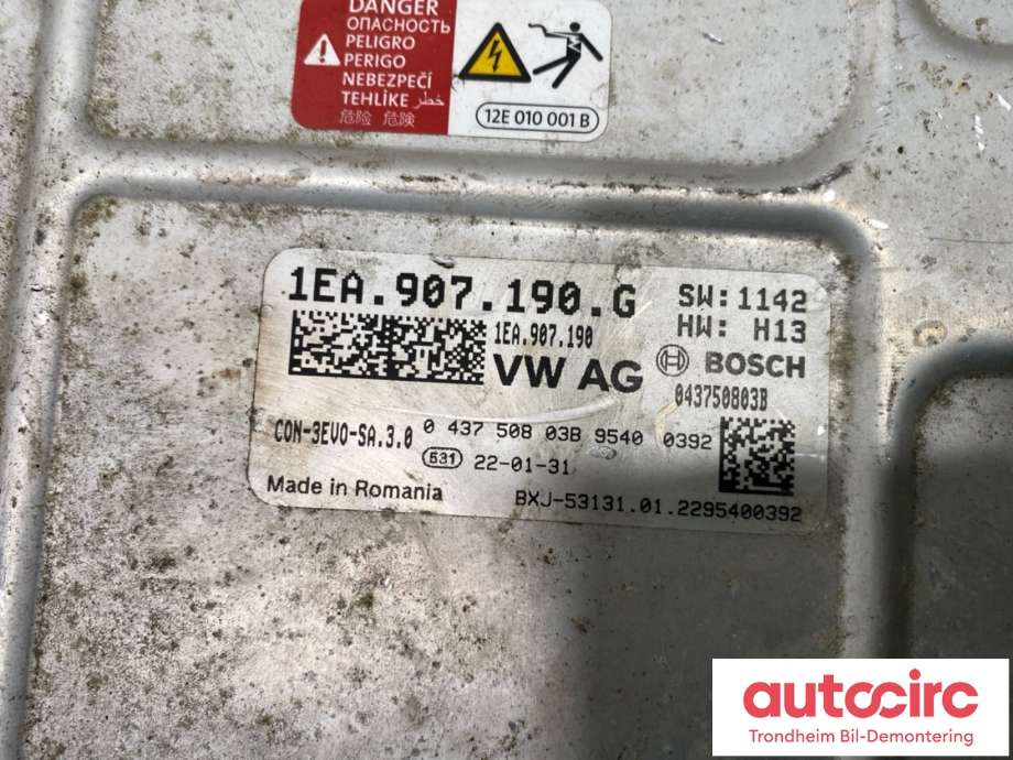 DCDC converter elbil til Cupra Born 2022-->>  (1EA907190G|1EA 907 190 D|)