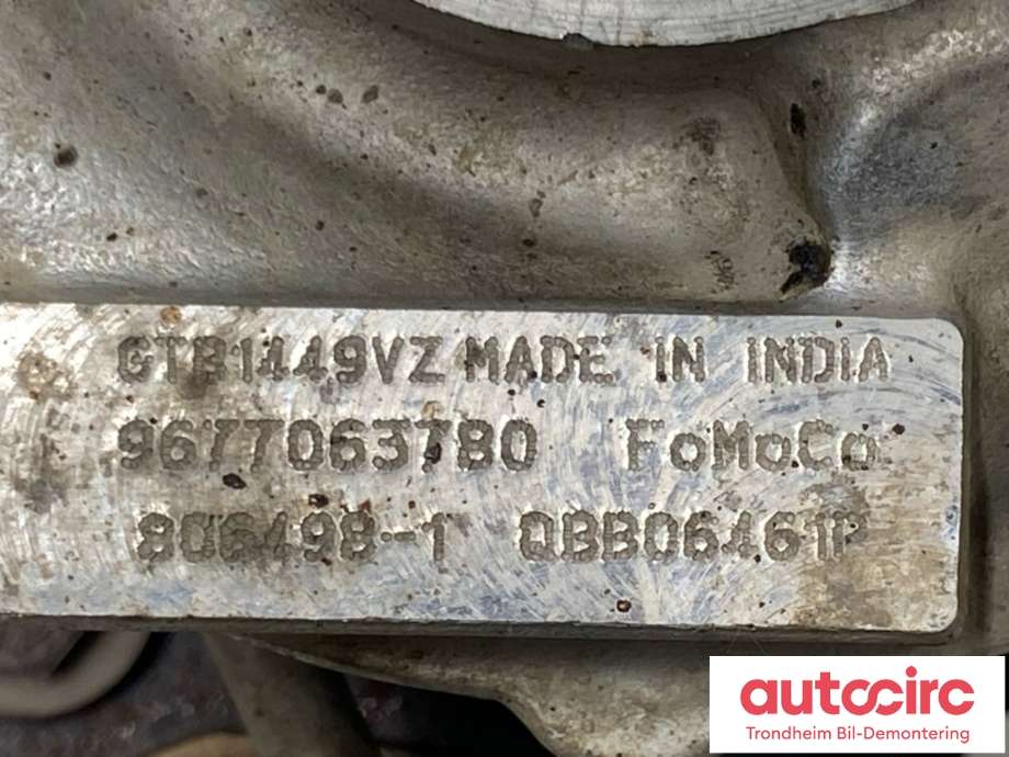Turbo til Ford Kuga 2013-2019  (GARRETT|9677063780|1864631|9M5Q-6K682-BB)