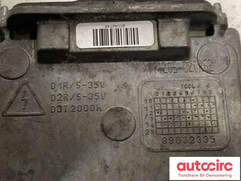 Styreenhet xenon/ballast til Peugeot 508 2011-2014 (Type I, Fase 1)  (VALEO|89034934|6224L8|)