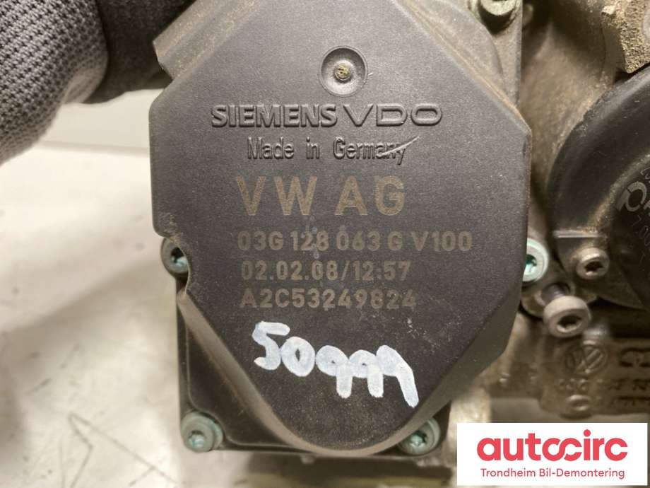 EGR-ventil til VW Golf, Plus/Cross 2005-2009 (Fase 1)  (03G131501N|03G129537A|700678040)