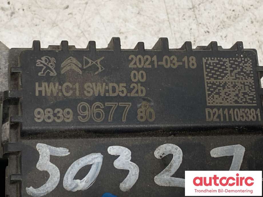 Sensor radar til Peugeot e-2008 2019-->>  (9839967780||16 756 643 80)