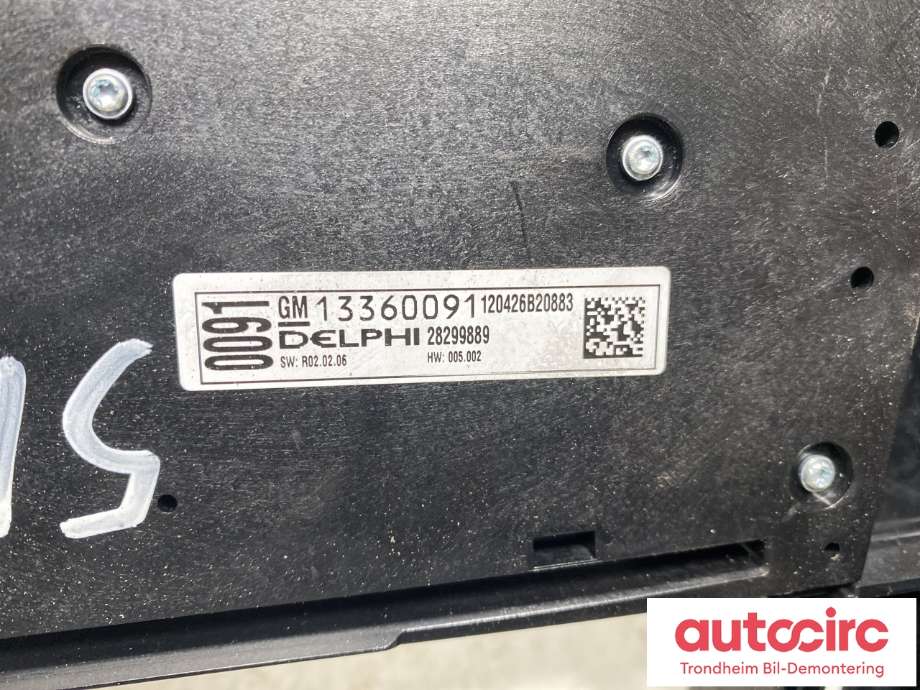 Bryter diverse til Opel Astra J 2010-2015  (13360091|)