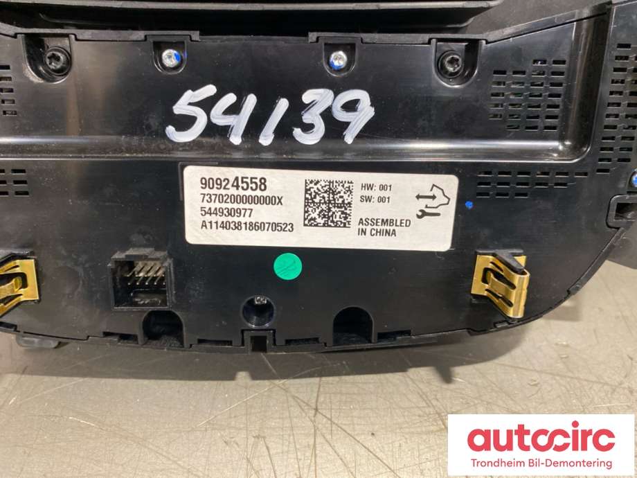 Varmeapparat betjening til Opel Insignia A 2014-2017  (90802640|26202373|)