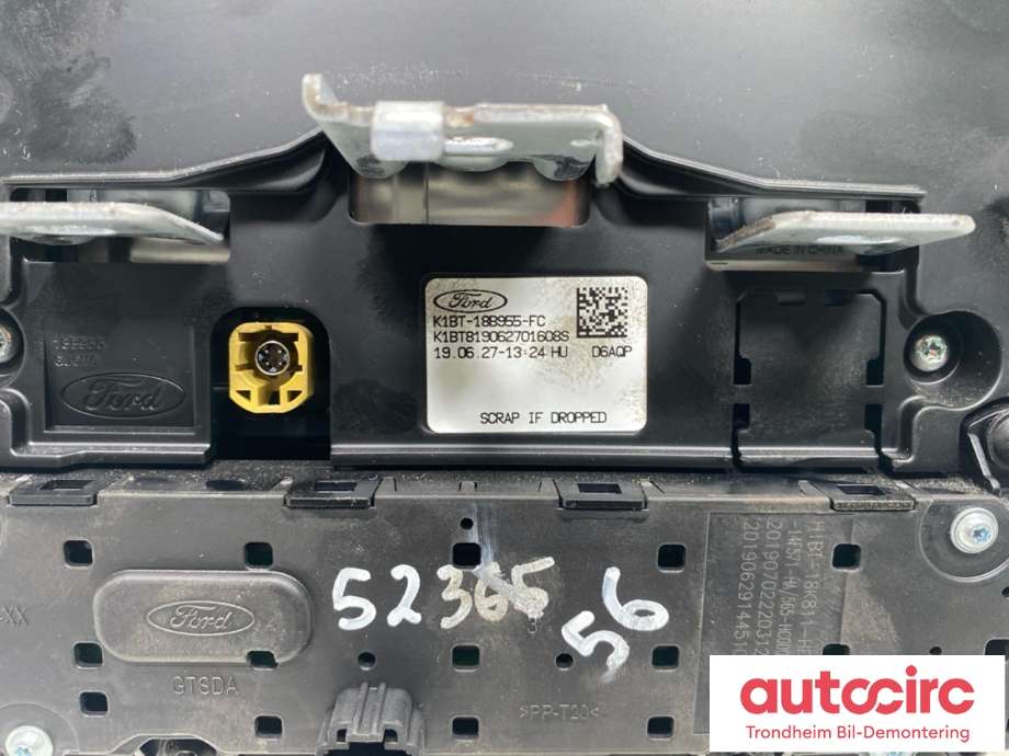 Multimedia display (MCU - Media Controller Unit) til Ford Transit 2014-->>  (2659234|L1BT-18B955-FC|)