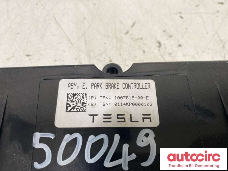 Styreenhet elektrisk parkbrems (EPB - Electric Parking Brake) til Tesla Model S 2013-2016 (Fase 1)  (1007618-00-E|1007618-00-J|1030925-00-A)