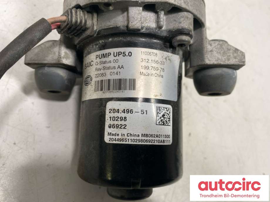 Vakuumpumpe til MG ZS EV 2019-2021 (Type I, Fase 1)  (HELLA / SAIC MOTOR|11006708|)