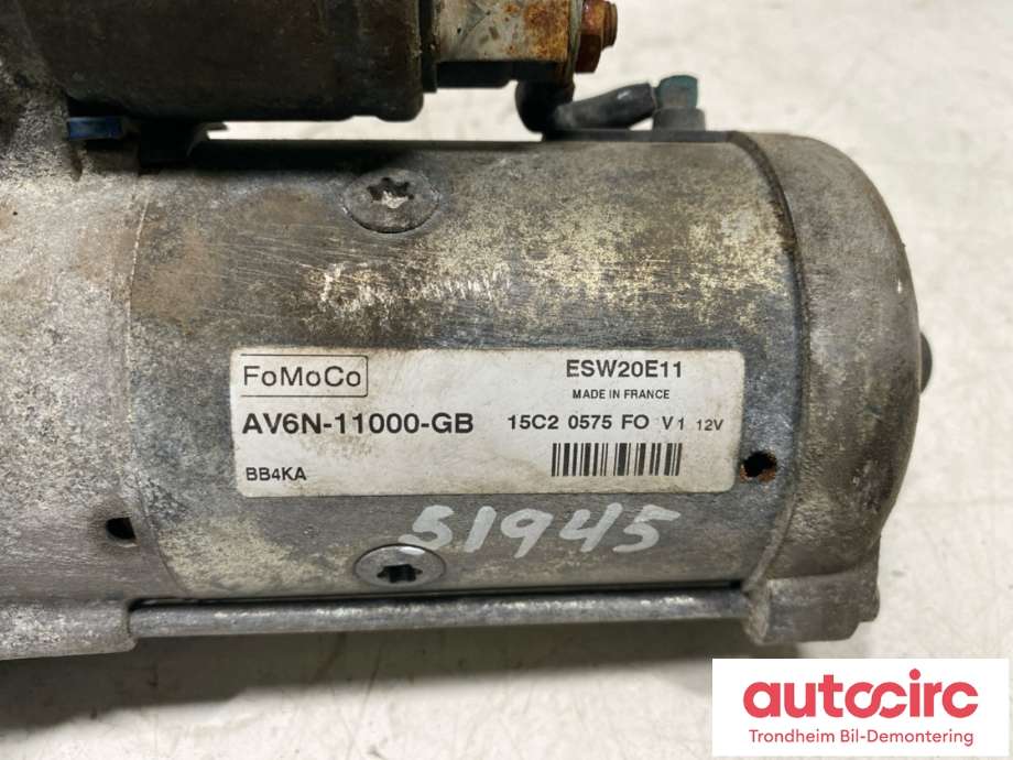 Starter diesel til Ford S-Max 2010-2015 (Type I, Fase 2)  (FOMOCO|AV6N-11000-GB|2033247|2269109| AV6N-11000-GE)