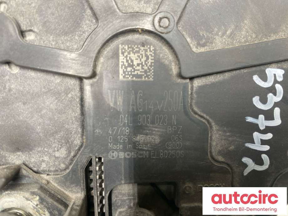 Dynamo diesel til VW Crafter 2016-->> (Type II)  (65.26101-6013|03H 903 028 D|)