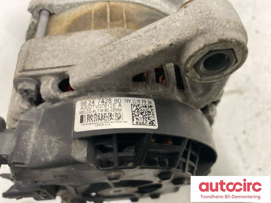 Dynamo diesel til Peugeot Boxer 2014-->> (Type III, Fase 2)  (98 053 434 80|98 24 7428 80| 16 168 972 80|98 189 622 80| 65 014 141 80)