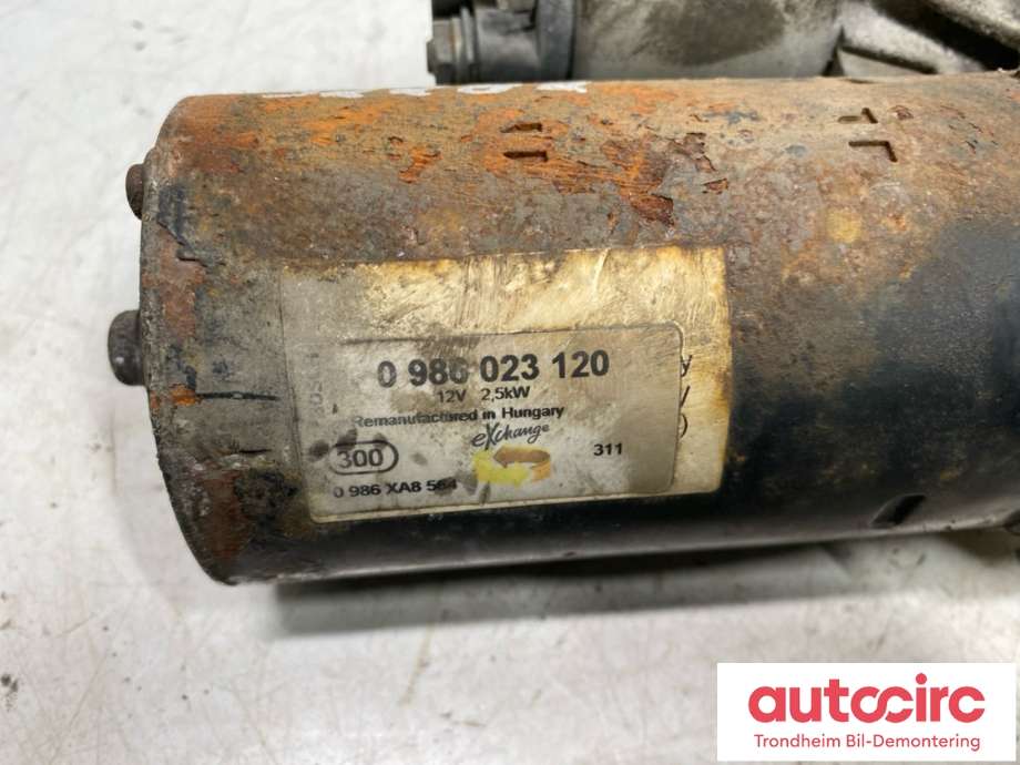 Starter diesel til Peugeot Boxer 2007-2013 (Type III, Fase 1)  (5802 FQ|16 143 799 80|16 381 174 80)