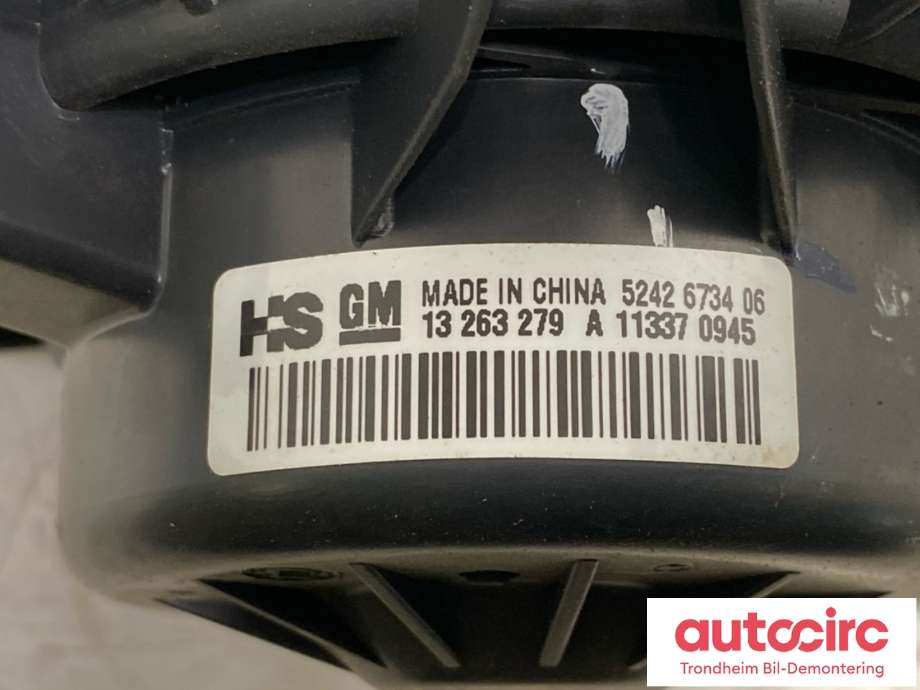 Varmeapparat motor til Opel Insignia A 2009-2014  (13263279|5242673406|133515047)