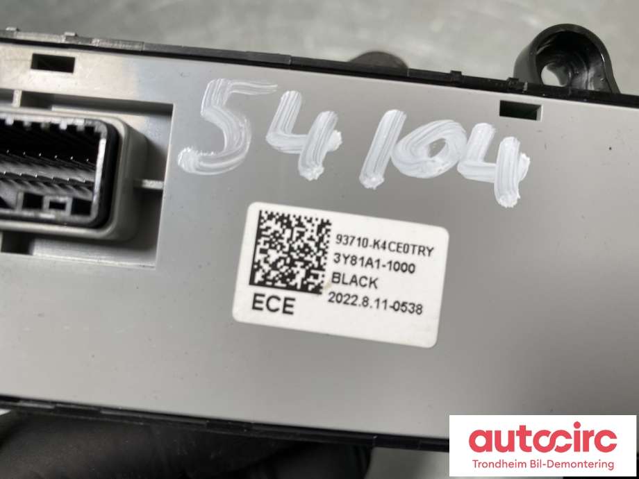 Bryter diverse til Hyundai Kona 2021-2023 (Type I, Fase 2)  (93710-K4CE0TRY|)