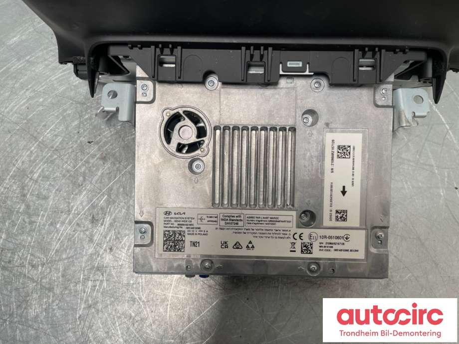Bilstereo navigasjon skjerm til Hyundai Kona 2021-2023 (Type I, Fase 2)  (96560-K4621NVC|)