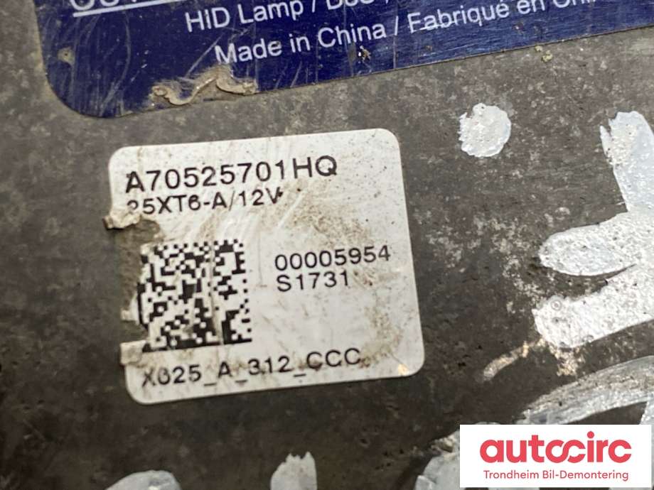 Styreenhet xenon/ballast til Tesla Model S 2013-2016 (Fase 1) (OSRAM|1029171-00-A|A70525701DG|)