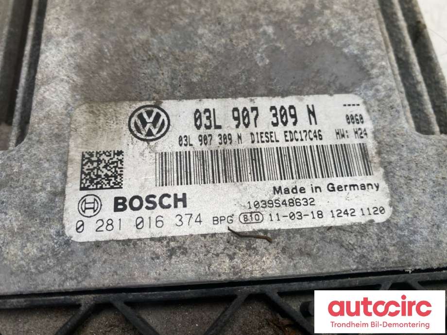 Styreenhet motor til VW Passat 2011-2015 (B7) (B7) (03L907309N|03L906018BE|)