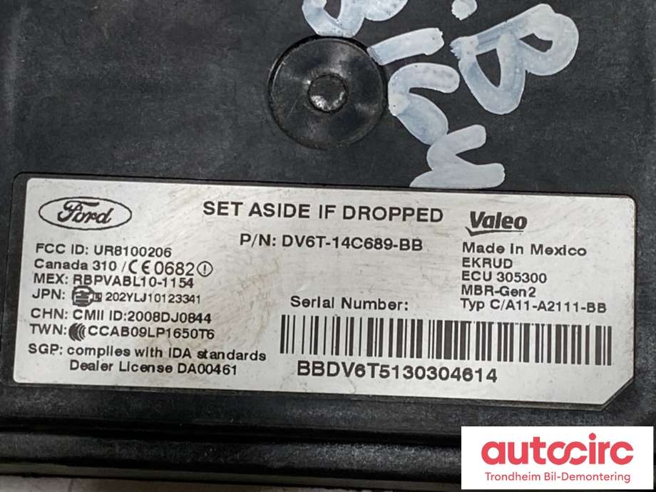 Sensor radar til Ford Kuga 2013-2019 (VALEO|DV6T14C689BC|DV6T14C689BB|1874676)