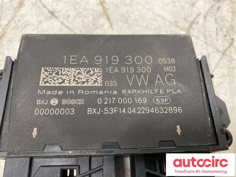 Styreenhet parkering til VW ID.4 2020-->>  (BOSCH|1EA919300|0217000169|)