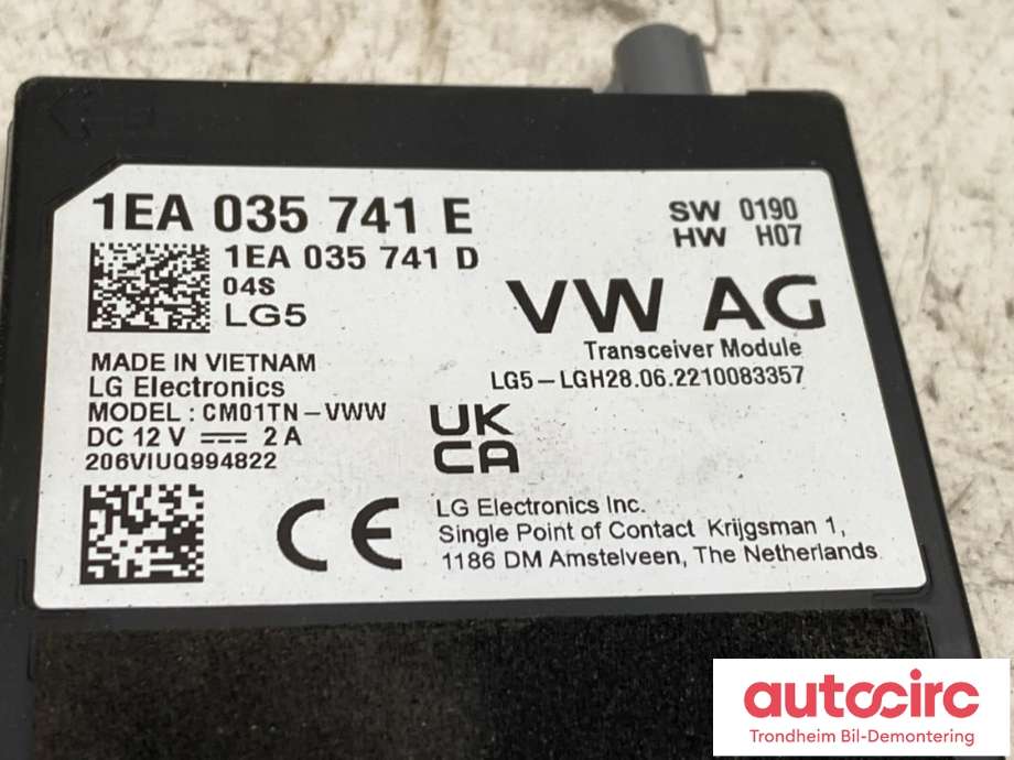 Antenne forsterker til VW ID.4 2020-->>  (1EA035741E|1EA035741G|)