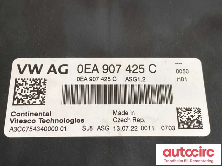 Styreenhet motor til VW ID.4 2020-->>  (CONTINENTAL|OEA907425C|0EA 906 012|)