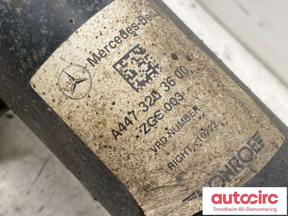 Fjærbein høyre foran til Mercedes Vito 2014-->> (W447) (W447) (A4473200500|)