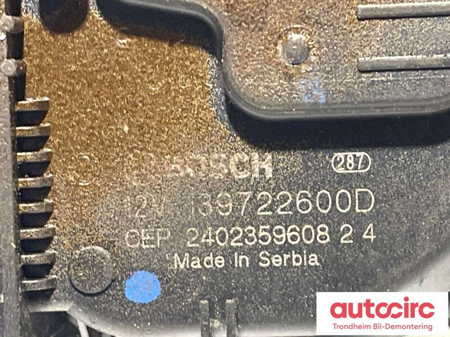 Viskermotor frontrute til Peugeot e-3008 2023-->>  (9862716180|)