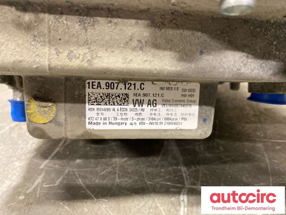 Inverter elbil til VW ID.4 2020-->>  (1EA907121C|1EA 907 121 BC|1EA 907 128 CX)