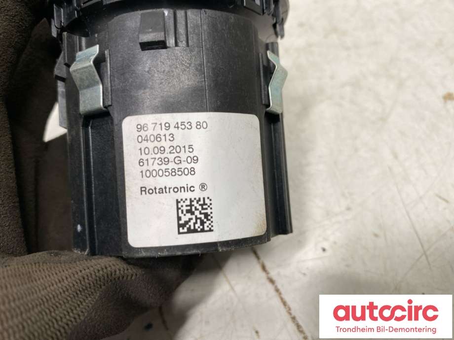 Girstang/girvelger automat til Citroën Berlingo 2015-2019 (Type II, Fase 2)  (96 719 453 XT|96 719 453 80|)