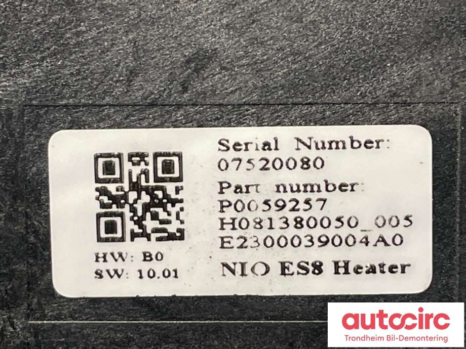 Varmeapparat PTC-heater til NIO ES8 2021-->>  (P0059257|)