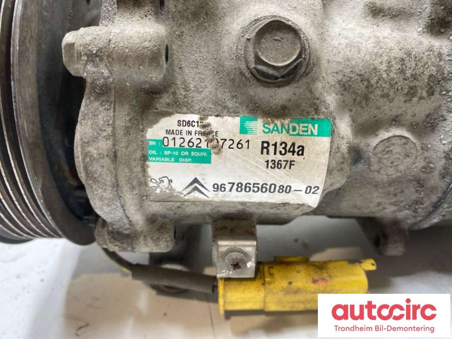 Aircondition kompressor til Peugeot 208 2012-2019 (Type I)  (SANDEN|9678656080|98 228 268 80|16 074 249 80| 16 715 536 80)