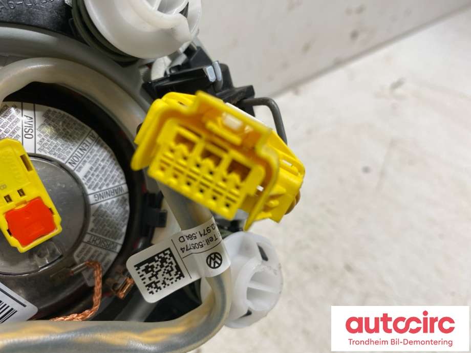 Airbag rattpute til VW Touran 2010-2015 (Type I, Fase 3)  (1T0 880 201 AA|)