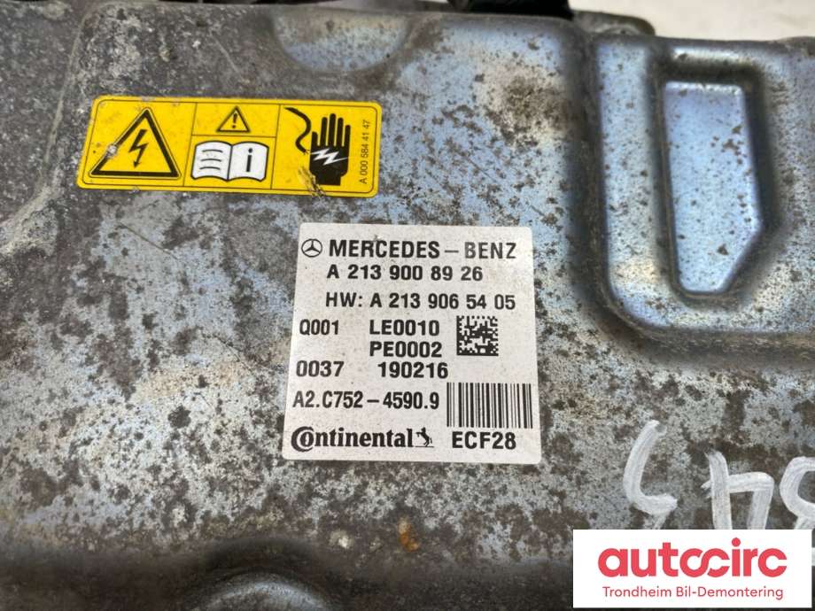 Inverter hybrid til Mercedes E-Klasse 2016-2023 (W213) (W213) (CONTINENTAL|A 213 900 89 26|A 213 900 02 31|A2139065405)