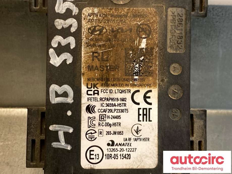 Sensor blindsone til Hyundai Ioniq 5 2021-->> (ANATEL|99150-GI100|13265-20-12227|)