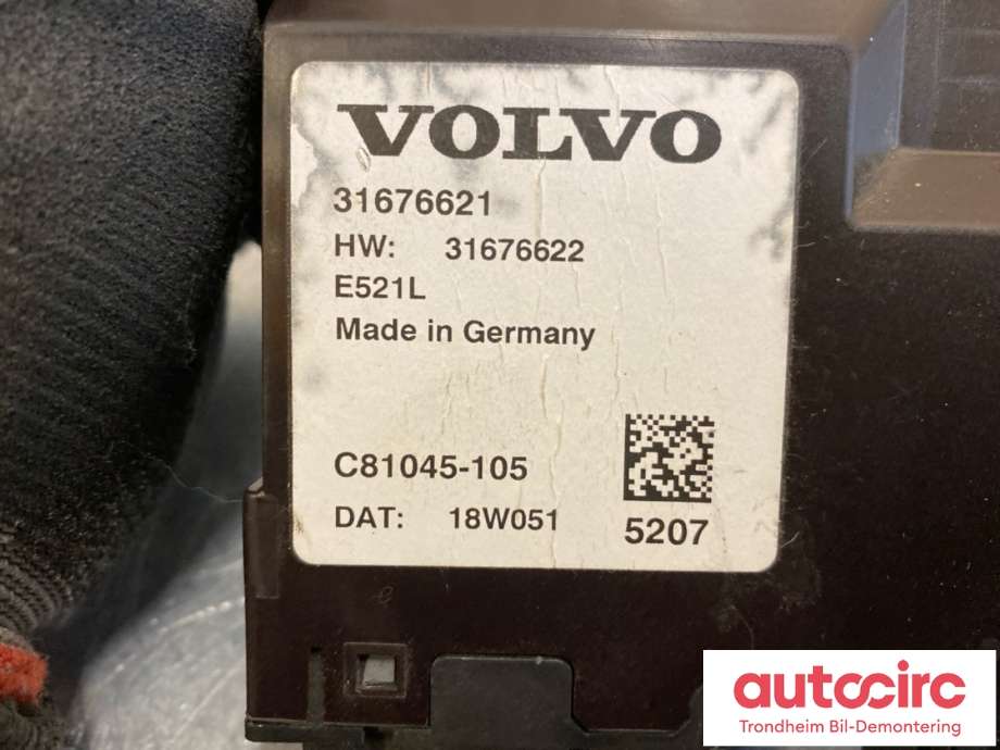Styreenhet elektrisk bakluke til Volvo V90 / V90 CC / S90 2016-->> (31676621|31676622|32200219)