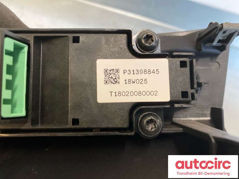 Bilstereo betjeningspanel til Volvo V90 / V90 CC / S90 2016-->>  (31398845|)