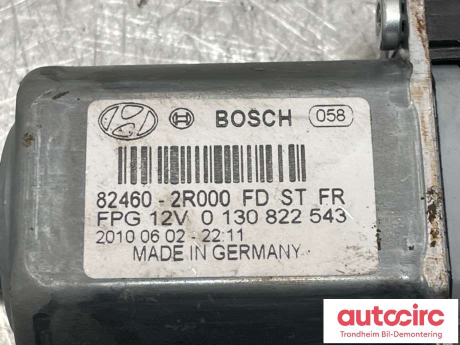 Ruteheis, kun motor, høyre foran til Hyundai i30 2007-2012 (Type I) (824602R000|)