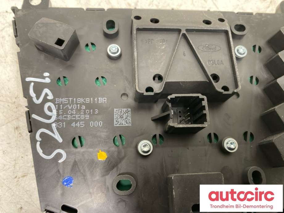Bilstereo navigasjon betjeningspanel til Ford Focus 2011-2014 (Type III, Fase 1) (1788183|BM5T-18K811-BA|)