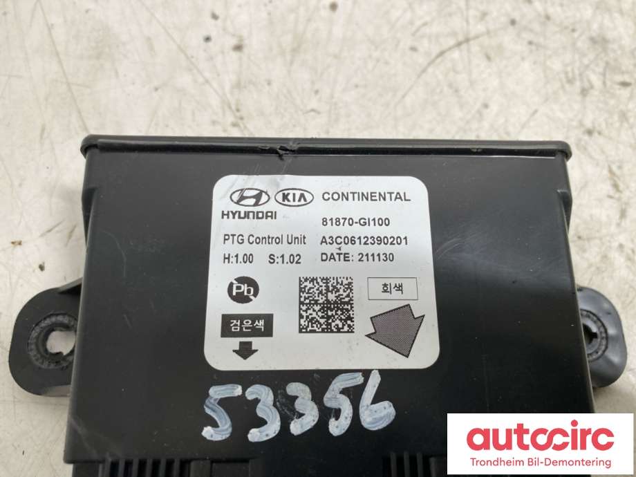 Styreenhet elektrisk bakluke til Hyundai Ioniq 5 2021-->>  (CONTINENTAL|81870-GI100|81870GI100|A3C0612390001)