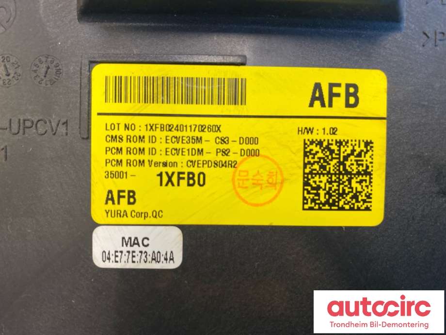 Styreenhet batteri til Kia EV6 2021-->>  (350011XFB0|ECVE35M-CS3-D000|CVEPDS04R2)