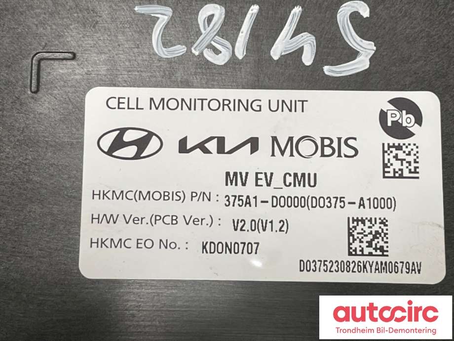 Styreenhet diverse til Kia EV9 2023-->> (375A1DO000|)