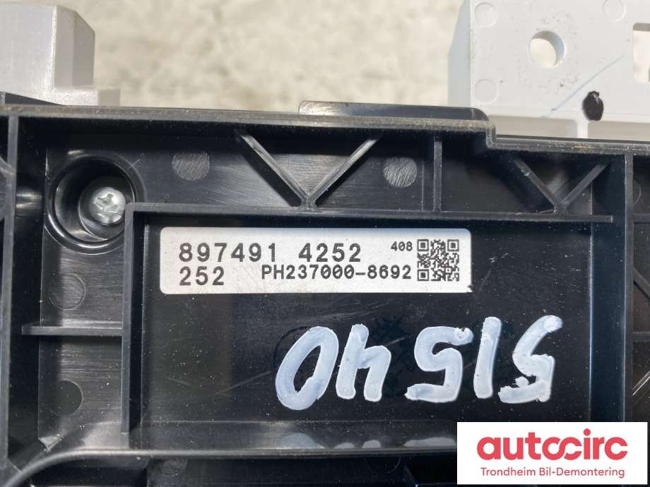 Varmeapparat betjening til Isuzu D-Max 2021-->> (Type III)  (..|8974914252|PH237000-8692|)