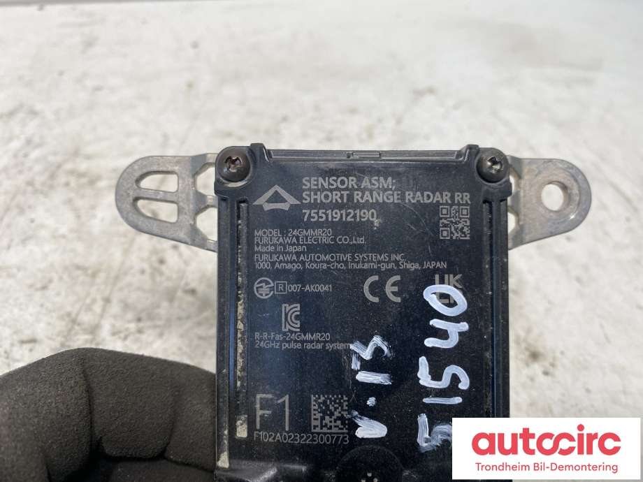 Sensor radar til Isuzu D-Max 2021-->> (Type III)  (..|7551912190|)