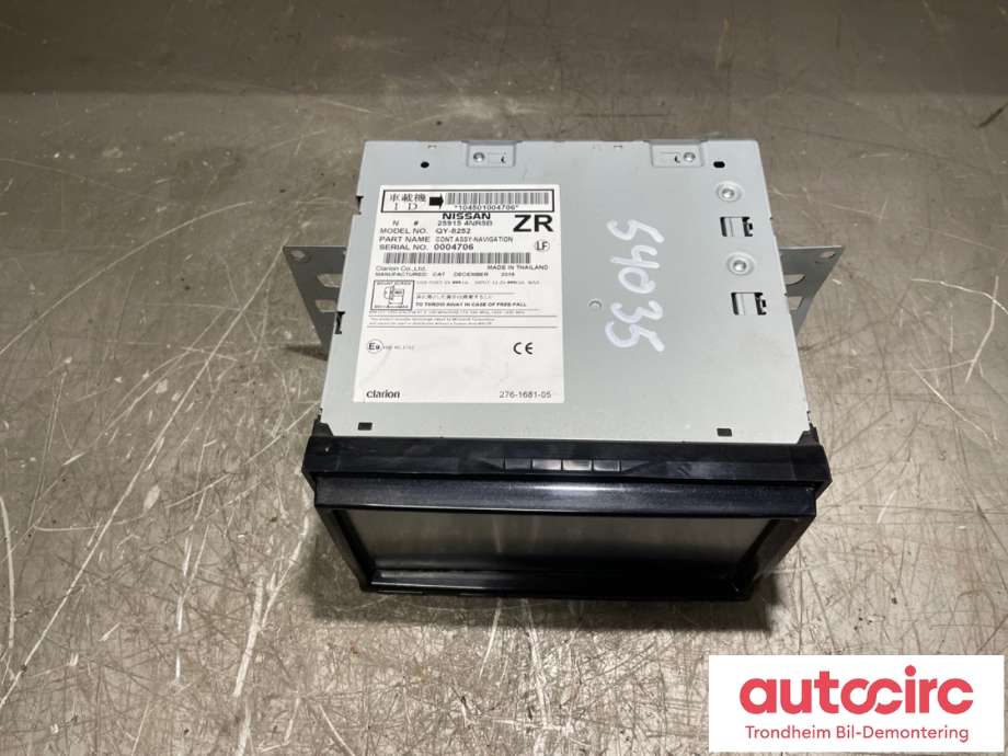 Bilstereo til Nissan Leaf 2011-2017 (Type I)  (259154NR5B|)